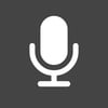 Speech to Text Audio Dark Square icon